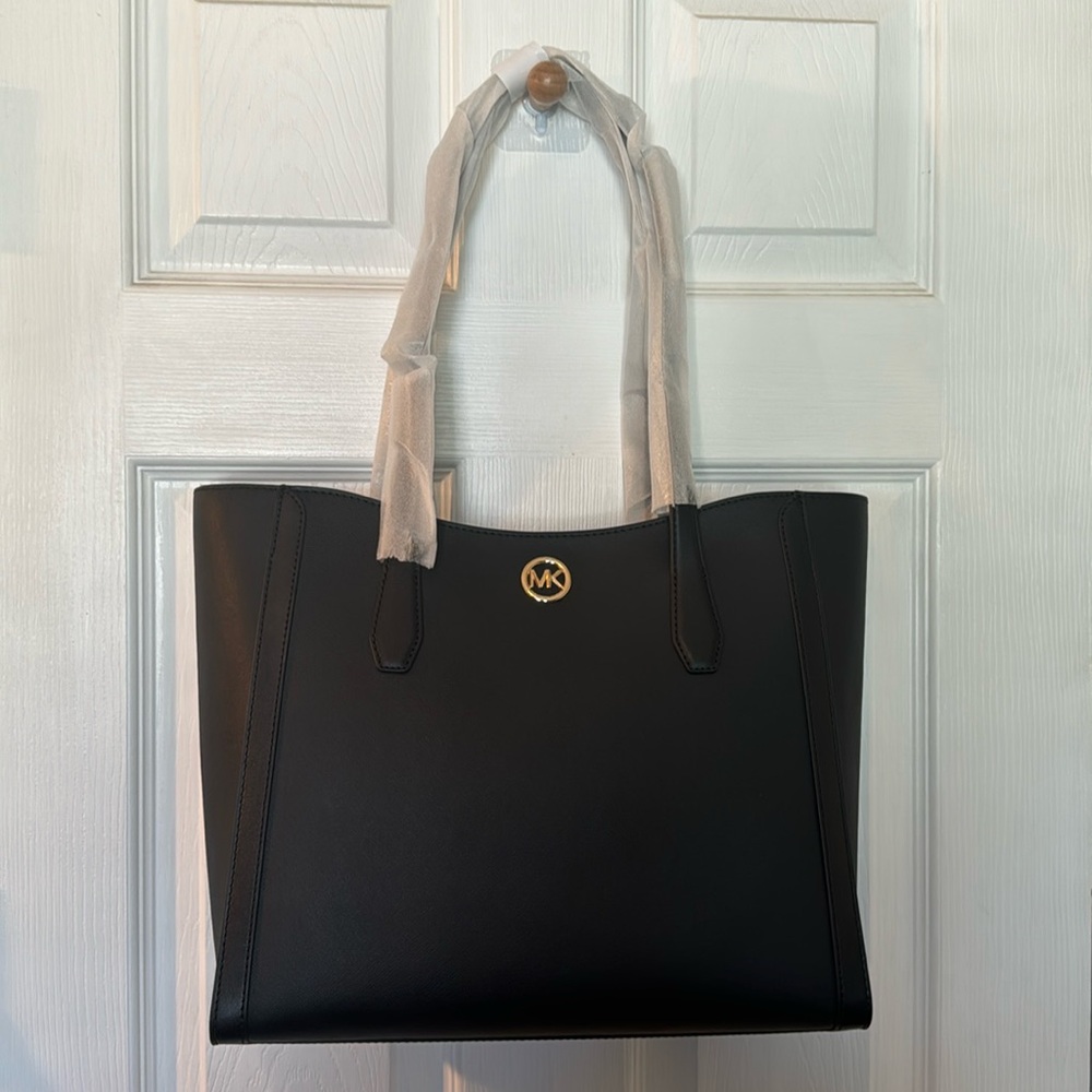 Micheal Kors large Leida tote - NWT black